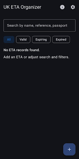 UK ETA Organizer screenshot 3