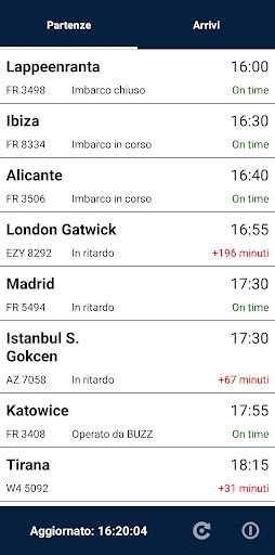 Voli Milan Bergamo Airport screenshot 1